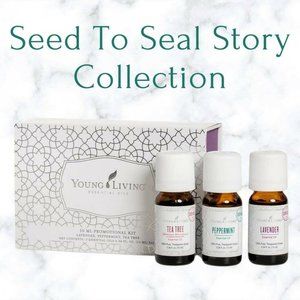 Young Living Seed To Seal Story Collection - Peppermint, Tea Tree & Lavender